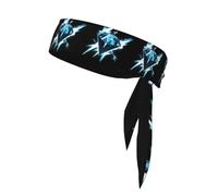 YYHHAOFA Cool lightning diamond Picture Sports headscarf, sweat absorbing and breathable, motion headband, double-sided kerchief