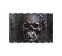 YYHHAOFA Copper-Colored Skull Prints Placemats Set of 6 12x18in - Create Cozy Table Settings for Everyday Moments & Special Gatherings