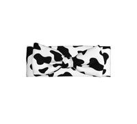 YYHHAOFA Cow spot Prints Baby Bow Headband Newborn Photography Props Soft & Stretchy Hair Accessory for Infants 0-6 Months