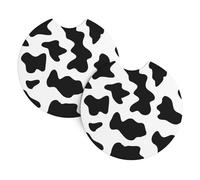 YYHHAOFA Cow spot Prints Car Cup Coasters 2-Pack - High-Grade Drink Layers: Protect Your Ride & Simplify Life!