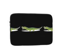 YYHHAOFA Crocodile Surfing on The Beach Picture Portable Laptop Sleeve Case - Shockproof Portable Laptop Sleeve Bag 10 inch for Men and Women Business Travel, Office Daily Use