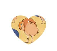 YYHHAOFA Crooked Owl Prints Heart Shape Car Air Fresheners Cards Set of 6 Pieces : Hanging Scented Cards for bedroom Bathroom Car Interior Decor