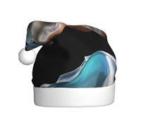 YYHHAOFA Crystal glass waves Pattern Christmas Hat for Adult Making It a Fun and Durable Gift for Men and Women