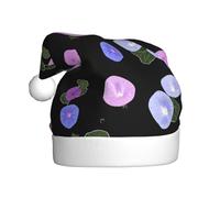 YYHHAOFA Crystal Morning Glory Pattern Christmas Hat for Adult Making It a Fun and Durable Gift for Men and Women