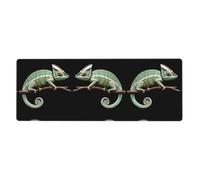 YYHHAOFA Curly Tailed Chameleon Printed Extra Large Mouse Pad, Computer Office Anti Slip Gaming Keyboard Thickened Version 12x31.5in