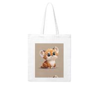 YYHHAOFA Cute animals with solid background Prints Woman Canvas Tote Bag Strong and durable for traveling, shopping, Daily One Size