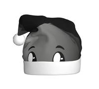 YYHHAOFA Cute black coal balls Picture Christmas Hat for Adult for men and women clothing headband for festive occasions
