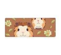 YYHHAOFA Cute Guinea Pig Pattern Extra Large Mouse pad Mousepad Computer Office Gaming Keyboard Thickened Version 12x31.5in