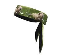 YYHHAOFA Cute Guinea Pig Printed Sports Double-Sided Headscarf Quick Drying, Moisture Wicking for Women, Girls, and Men
