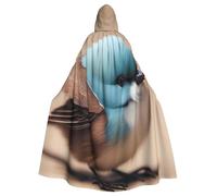 YYHHAOFA Cute Little Bird Pattern Halloween Adult Hooded Cape Men'S And Women'S Clothing Mantle Role-Playing
