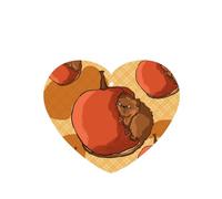 YYHHAOFA Cute little hamster Prints Heart Shape Car Air Fresheners Cards Set of 6 Pieces : Hanging Scented Cards for bedroom Bathroom Car Interior Decor