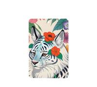 YYHHAOFA Cute white tiger Prints Rectangle Car Air Fresheners Cards Set of 6 Pieces : Hanging Scented Cards for bedroom Bathroom Car Interior Decor
