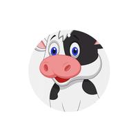 YYHHAOFA Dairy Cow Prints Round Shape Car Air Fresheners Cards Set of 6 Pieces : Hanging Scented Cards for bedroom Bathroom Car Interior Decor