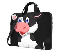YYHHAOFA Dairy Cow Prints Ultra-thin portable shoulder laptop bag 14 inch Stylish and Protective Super soft lining