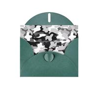 YYHHAOFA Dark Green Greeting Card Black Grey White Camo Picture 4x6in for Christmas, children's birthdays, Valentine's Day, wedding anniversaries, and party invitations