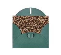 YYHHAOFA Dark Green Greeting Card Cool Cheetah Leopard Picture 4x6in for Christmas, children's birthdays, Valentine's Day, wedding anniversaries, and party invitations