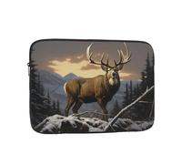 YYHHAOFA Deer in Snow Picture Portable Laptop Sleeve Case - Shockproof Portable Laptop Sleeve Bag 15 inch for Men and Women Business Travel, Office Daily Use