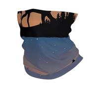 YYHHAOFA Deer Mountain Pine Tree Wilderness Prints Active Head Wrap - Seamless, Quick-Drying Neck Gaiter for Outdoor Adventures & Stylish Everyday Wear