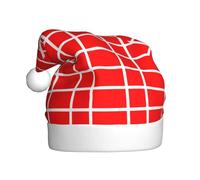 YYHHAOFA Denmark Danish Flag Printed Christmas Hat for Adult Soft and Fluffy Brim, Lightweight Comfort