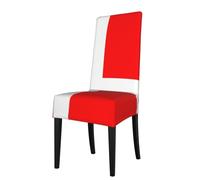 YYHHAOFA Denmark Danish Flag Printed dining chair cover is easy to disassemble and made of high resilience fabric that is wear-resistant
