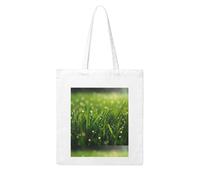YYHHAOFA Dew on the grass Prints Woman Canvas Tote Bag Strong and durable for traveling, shopping, Daily One Size