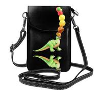 YYHHAOFA Dinosaur With Balloons On Head Pattern Small Leather Women'S Crossbody Flip Phone Bag, Waterproof And Durable