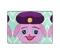 YYHHAOFA dog head in hat Prints Oversized carpet > 80 x 58 Inch Rug Soft to the touch with fine nap