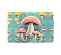 YYHHAOFA Doormat Pretty little mushrooms Prints 16x24in Anti-slip and easy to clean Suitable for front door, bedroom, living room, bathroom