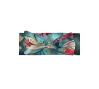 YYHHAOFA Dragonfly On The Flower Prints Baby Bow Throw - Soft & Stretchy Nylon-Spandex Headband for Newborns 0-6 Months - Ideal Shower Gift
