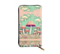 YYHHAOFA Dream Mushroom Prints Leather Long Clutch Wallet : Comfortable, Lightweight,Fashion, Durable 7.48 x 4.13 in