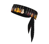 YYHHAOFA electric guitar Printed Sports Double-Sided Headscarf Quick Drying, Moisture Wicking for Women, Girls, and Men