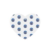 YYHHAOFA Evil eyes Prints Heart Shape Car Air Fresheners Cards Set of 6 Pieces : Hanging Scented Cards for bedroom Bathroom Car Interior Decor