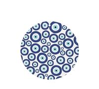 YYHHAOFA Evil eyes Prints Round Shape Car Air Fresheners Cards Set of 6 Pieces : Hanging Scented Cards for bedroom Bathroom Car Interior Decor