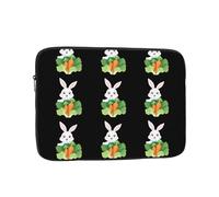 YYHHAOFA Excited Little White Rabbit Picture Portable Laptop Sleeve Case - Shockproof Portable Laptop Sleeve Bag 12 inch for Men and Women Business Travel, Office Daily Use