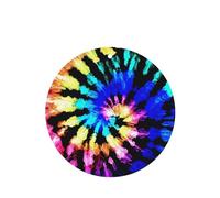 YYHHAOFA Exotic Tribe Tie Dye Style Prints Round Shape Car Air Fresheners Cards Set of 6 Pieces : Hanging Scented Cards for bedroom Bathroom Car Interior Decor