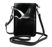 YYHHAOFA Fairy-Chief Crane Pattern Small Leather Women'S Crossbody Flip Phone Bag, Waterproof And Durable