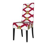 YYHHAOFA Flag of Florida Printed dining chair cover is easy to disassemble and made of high resilience fabric that is wear-resistant