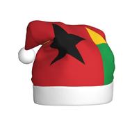 YYHHAOFA Flag of Guinea-Bissau Printed Christmas Hat for Adult Soft and Fluffy Brim, Lightweight Comfort