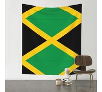 YYHHAOFA Flag of Jamaica Prints 60x51in Wall Tapestry - Durable Polyester Throw Blanket for Dorm Decor, Beach Picnics & Versatile Room Layering