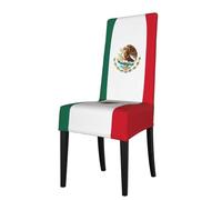 YYHHAOFA Flag of Mexico Printed dining chair cover is easy to disassemble and made of high resilience fabric that is wear-resistant