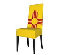 YYHHAOFA Flag of New Mexico Printed dining chair cover is easy to disassemble and made of high resilience fabric that is wear-resistant