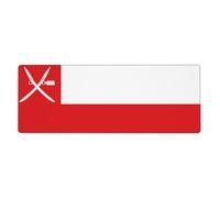 YYHHAOFA Flag Of Oman Printed Extra Large Mouse Pad, Computer Office Anti Slip Gaming Keyboard Thickened Version 12x31.5in