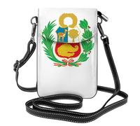 YYHHAOFA Flag Of Peru Pattern Small Leather Women'S Crossbody Flip Phone Bag, Waterproof And Durable