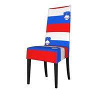 YYHHAOFA Flag of Slovenia Printed dining chair cover is easy to disassemble and made of high resilience fabric that is wear-resistant