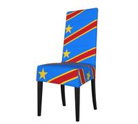 YYHHAOFA Flag of the Congo Printed dining chair cover is easy to disassemble and made of high resilience fabric that is wear-resistant