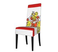 YYHHAOFA Flag of the Senate of Bremen Printed dining chair cover is easy to disassemble and made of high resilience fabric that is wear-resistant