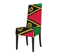 YYHHAOFA Flag of Vanuatu Printed dining chair cover is easy to disassemble and made of high resilience fabric that is wear-resistant