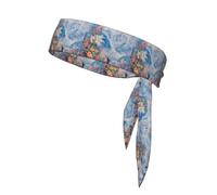 YYHHAOFA Flowers on snowy mountains Printed Sports headscarf, sweat absorbing and breathable, motion headband, double-sided kerchief