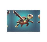 YYHHAOFA Flying Little Turtle Prints Placemats Set of 6 12x18in - Create Cozy Table Settings for Everyday Moments & Special Gatherings