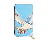 YYHHAOFA Flying Seagulls Printed Leather Long Clutch Wallet : Comfortable, Lightweight,Fashion, Durable 7.48 x 4.13 in